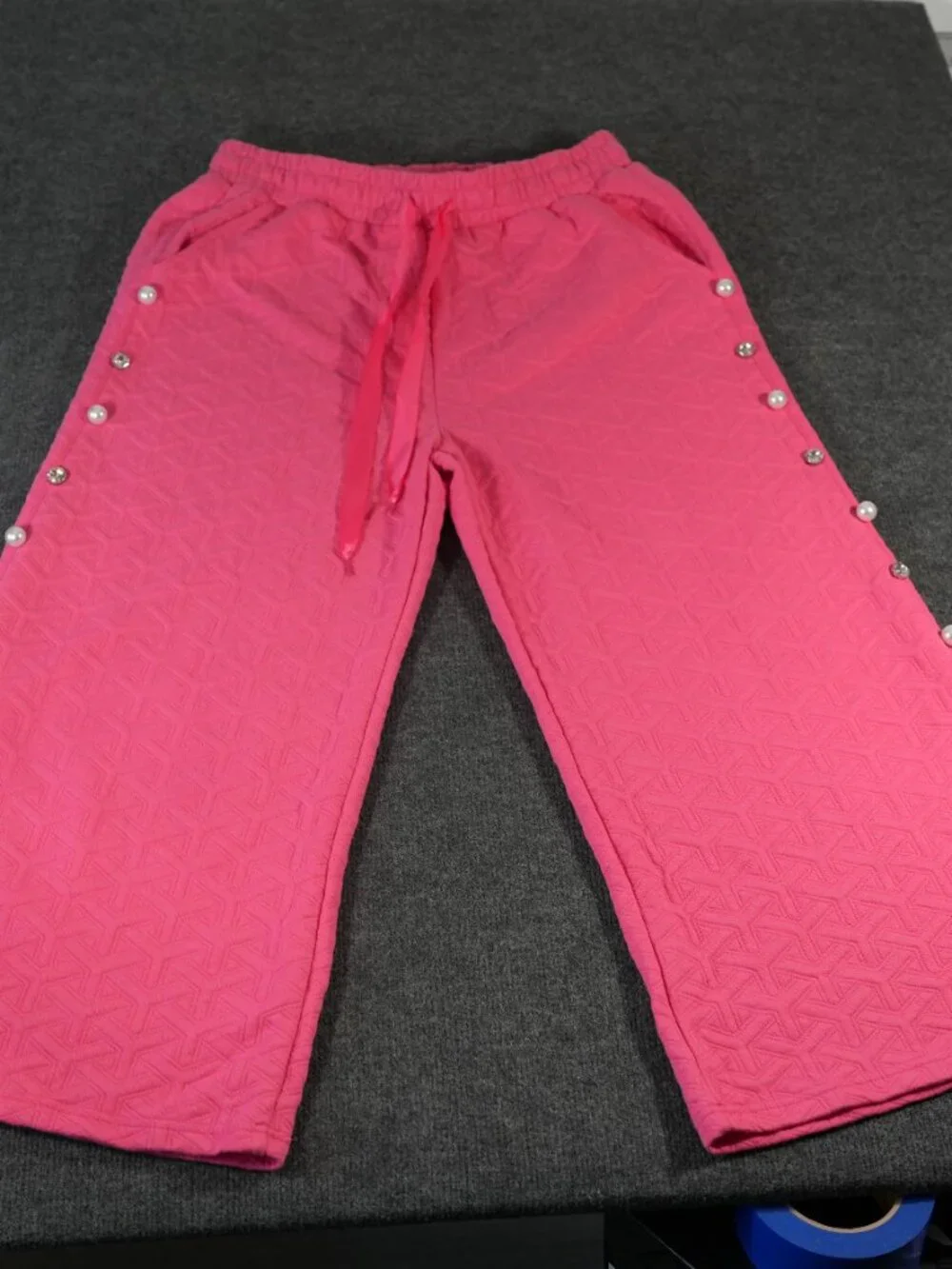 Simply Southern Women's Pink 2 Piece Loungewear Set Top & Pants Size M